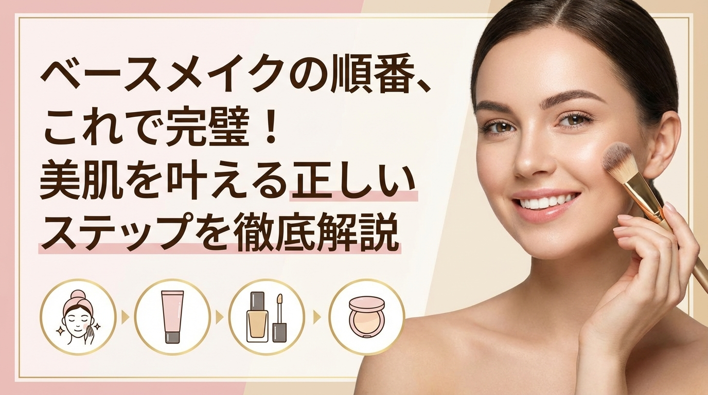 ベースメイクの順番、これで完璧！美肌を叶える正しいステップを徹底解説