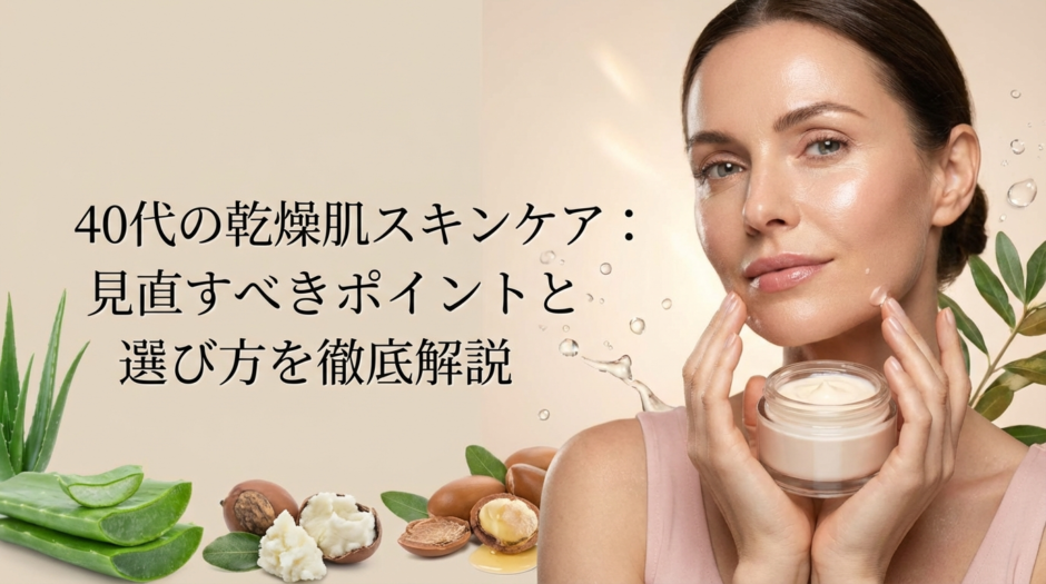 40代の乾燥肌スキンケア：見直すべきポイントと選び方を徹底解説