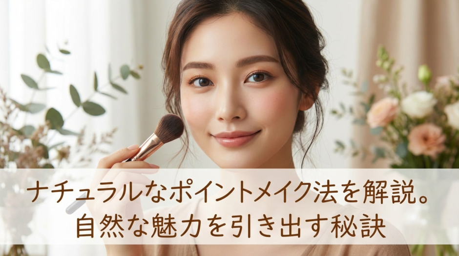 ナチュラルなポイントメイクの方法を解説。自然な魅力を引き出す秘訣