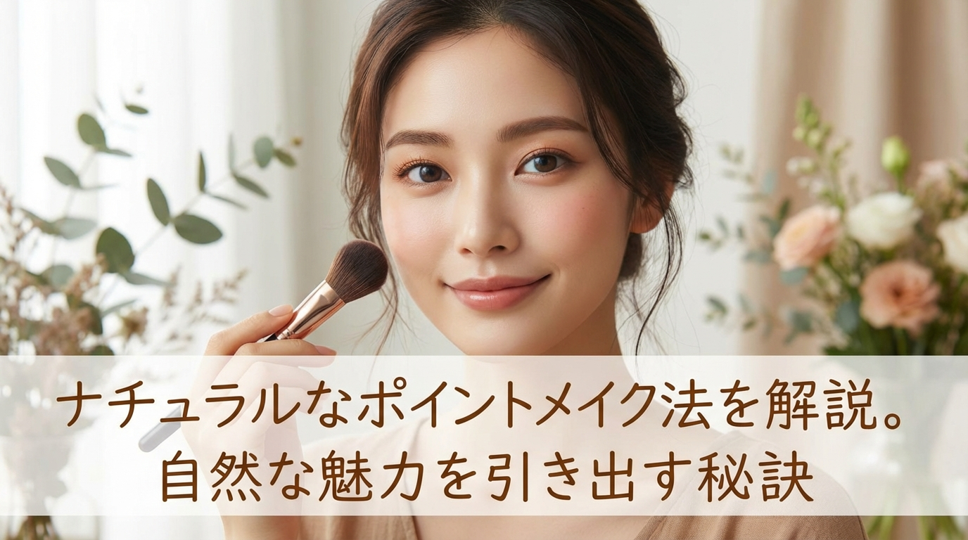 ナチュラルなポイントメイクの方法を解説。自然な魅力を引き出す秘訣
