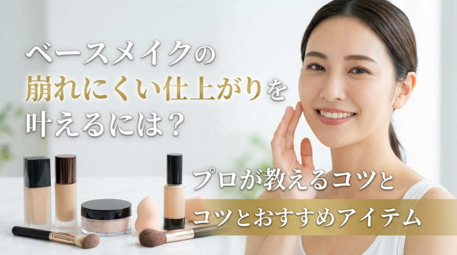 ベースメイクの崩れにくい仕上がりを叶えるには？プロが教えるコツとおすすめアイテム