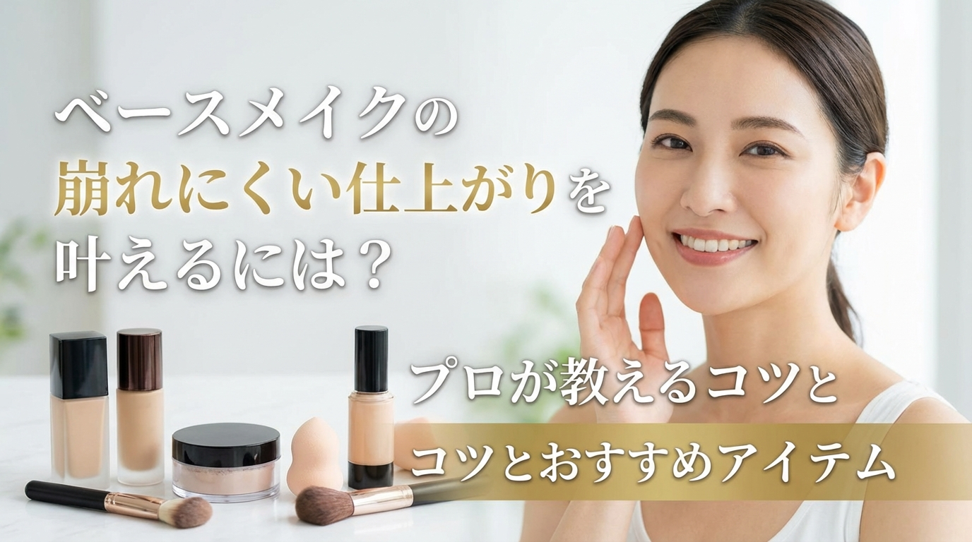 ベースメイクの崩れにくい仕上がりを叶えるには？プロが教えるコツとおすすめアイテム