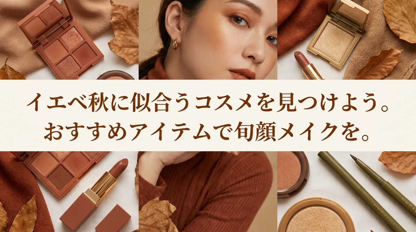 イエベ秋に似合うコスメを見つけよう。おすすめアイテムで旬顔メイクを。