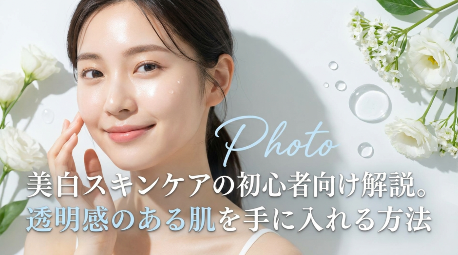 美白スキンケアの初心者向け解説。透明感のある肌を手に入れる方法