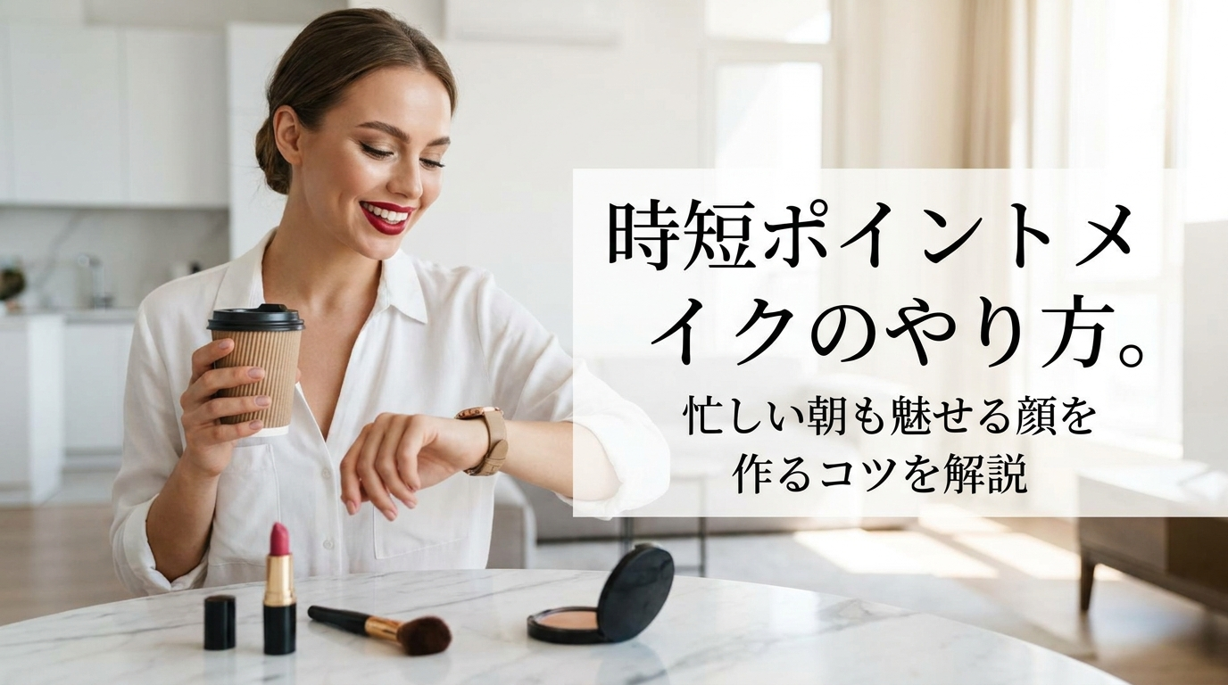 時短ポイントメイクのやり方。忙しい朝も魅せる顔を作るコツを解説