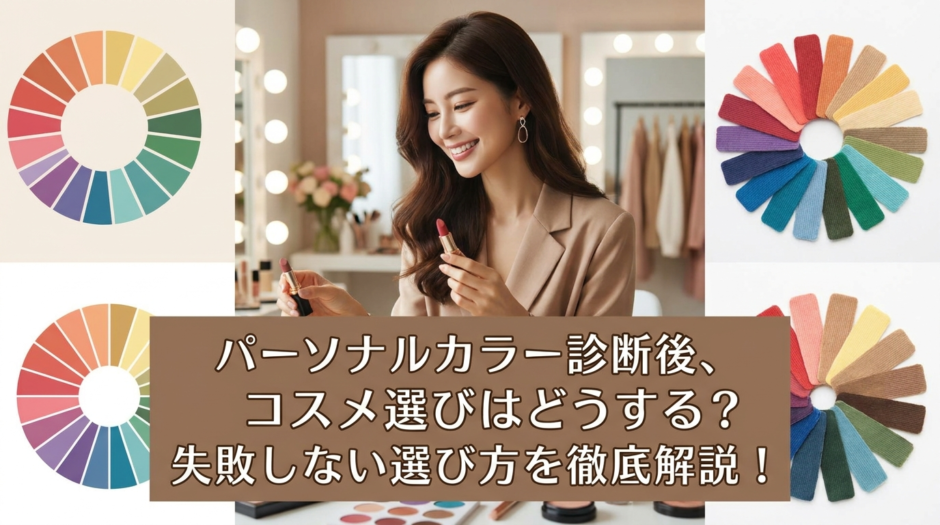 パーソナルカラー診断後、コスメ選びはどうする？失敗しない選び方を徹底解説！