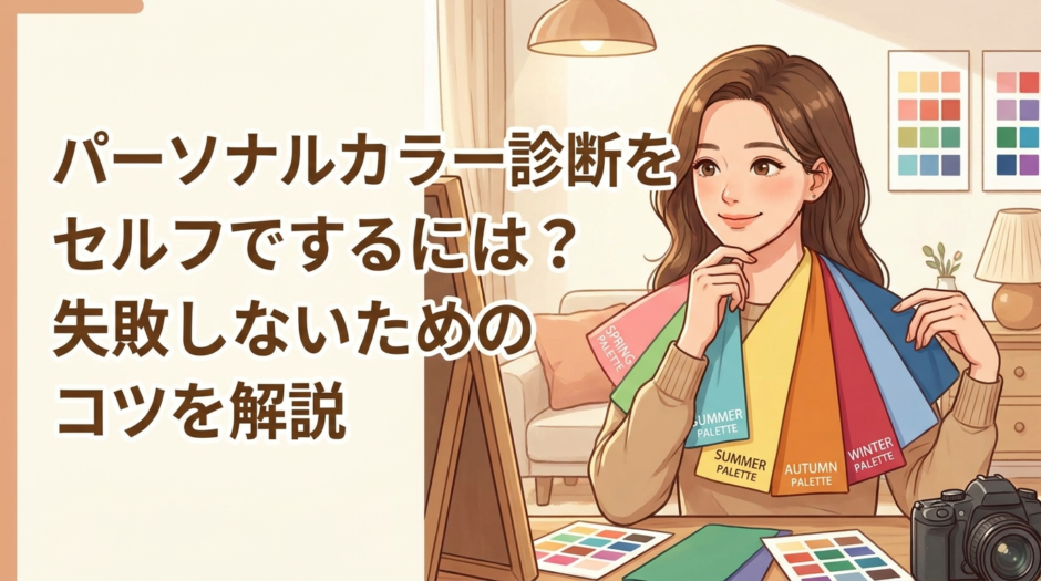 パーソナルカラー診断をセルフでするには？失敗しないためのコツを解説