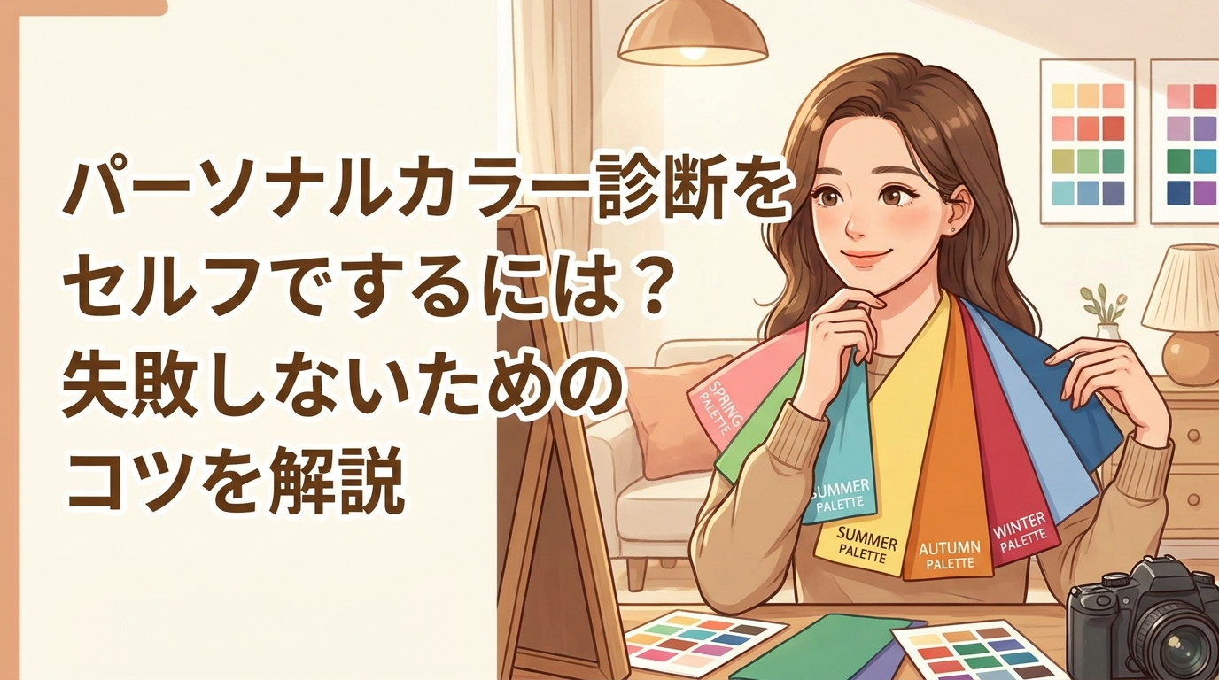パーソナルカラー診断をセルフでするには？失敗しないためのコツを解説