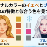 パーソナルカラーのイエベとブルベ。それぞれの特徴と似合う色を見つけよう
