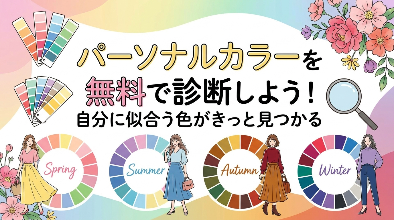 パーソナルカラーを無料で診断しよう！自分に似合う色がきっと見つかる