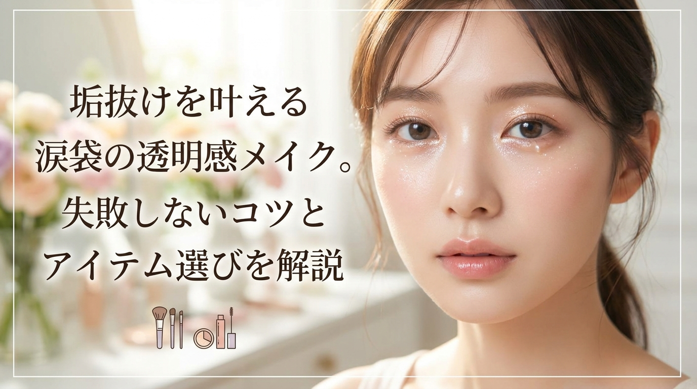 垢抜けを叶える涙袋の透明感メイク。失敗しないコツとアイテム選びを解説