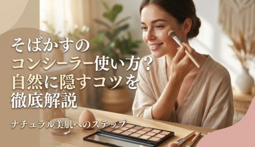 そばかすのコンシーラー使い方は？自然に隠すコツを徹底解説