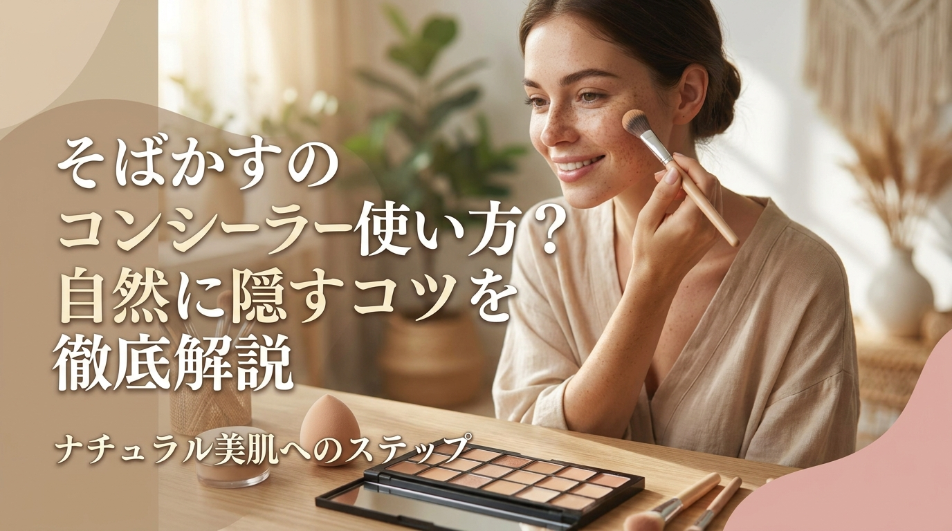 そばかすのコンシーラー使い方は？自然に隠すコツを徹底解説